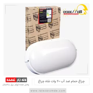 چراغ حمام ضد آب 20 وات شاه چراغ