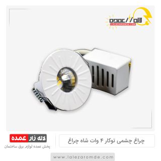 چراغ چشمی توکار 4 وات شاه چراغ