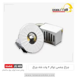چراغ چشمی توکار 4 وات شاه چراغ